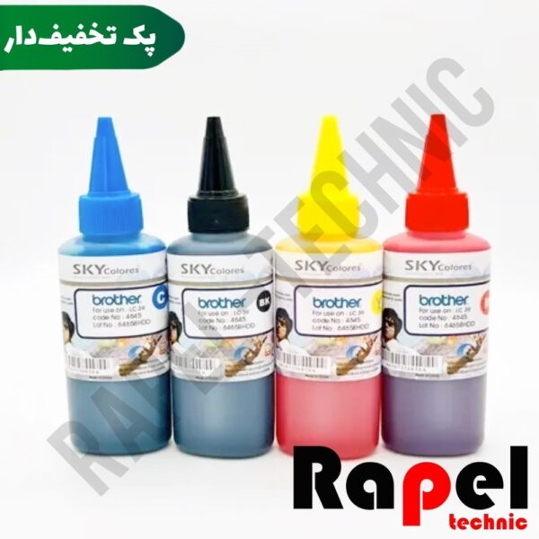 ست جوهر 4 رنگ (100cc) برادر اسکای با کیفیت عالی