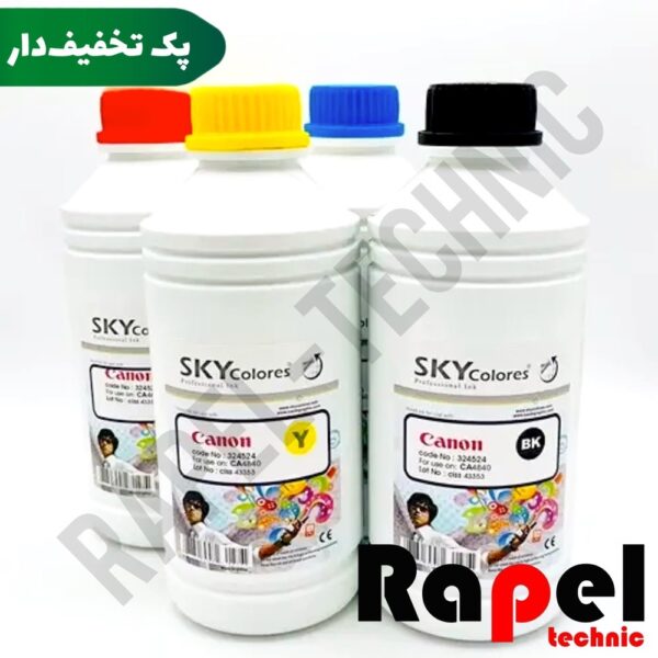 ست جوهر 4 رنگ (یک لیتری) اسکای CANON