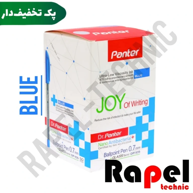 خودکار دکتر پنتر نانو نوک ۰.۷ (Dr-Panter) جوهر آبی (پک 10 عددی)
