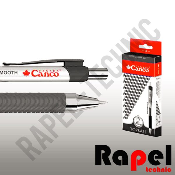خودکار تاپ بال مشکی کنکو (canco) نوک ۱ میلی‌متری