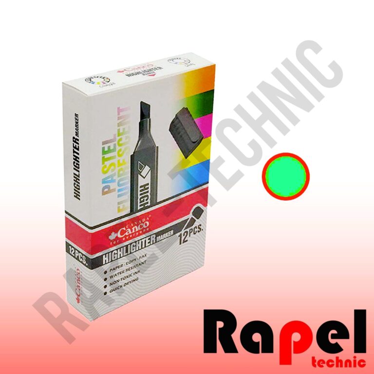 ماژیک هایلایت سبز پاستیلی کنکو canco ب
